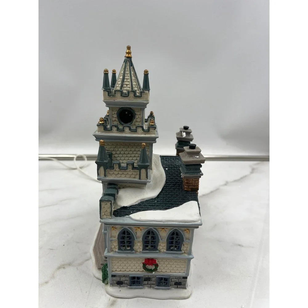 Lemax Carole Towne St John Church Wedding Set 2001 Christmas Village Lit Boxed
